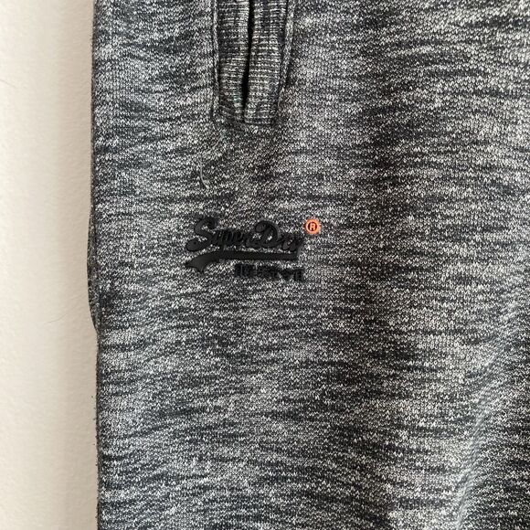 Superdry Orange Label Joggers Mens XL Gray Slim Fit Fleece Lined Sweatpants - Picture 4 of 11